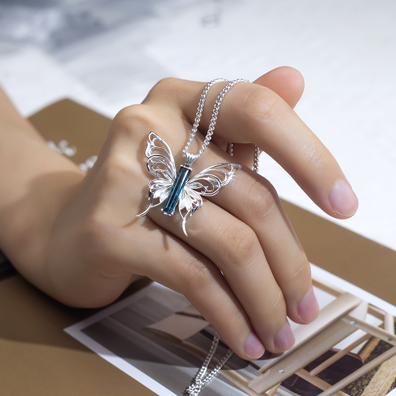 MSN-799 18K Bulawan nga Alahas Kwintas Butterfly Pendant Custom Alahas | Messi Alahas 6