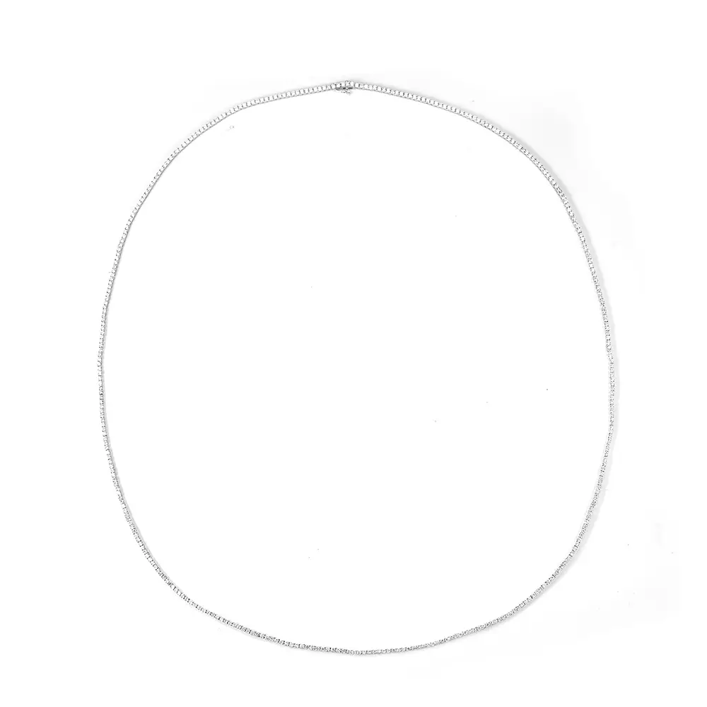 MSN-837 Catena di tennis di lusso Iced Out Lab Diamond Necklace | Gioielli Messi 1