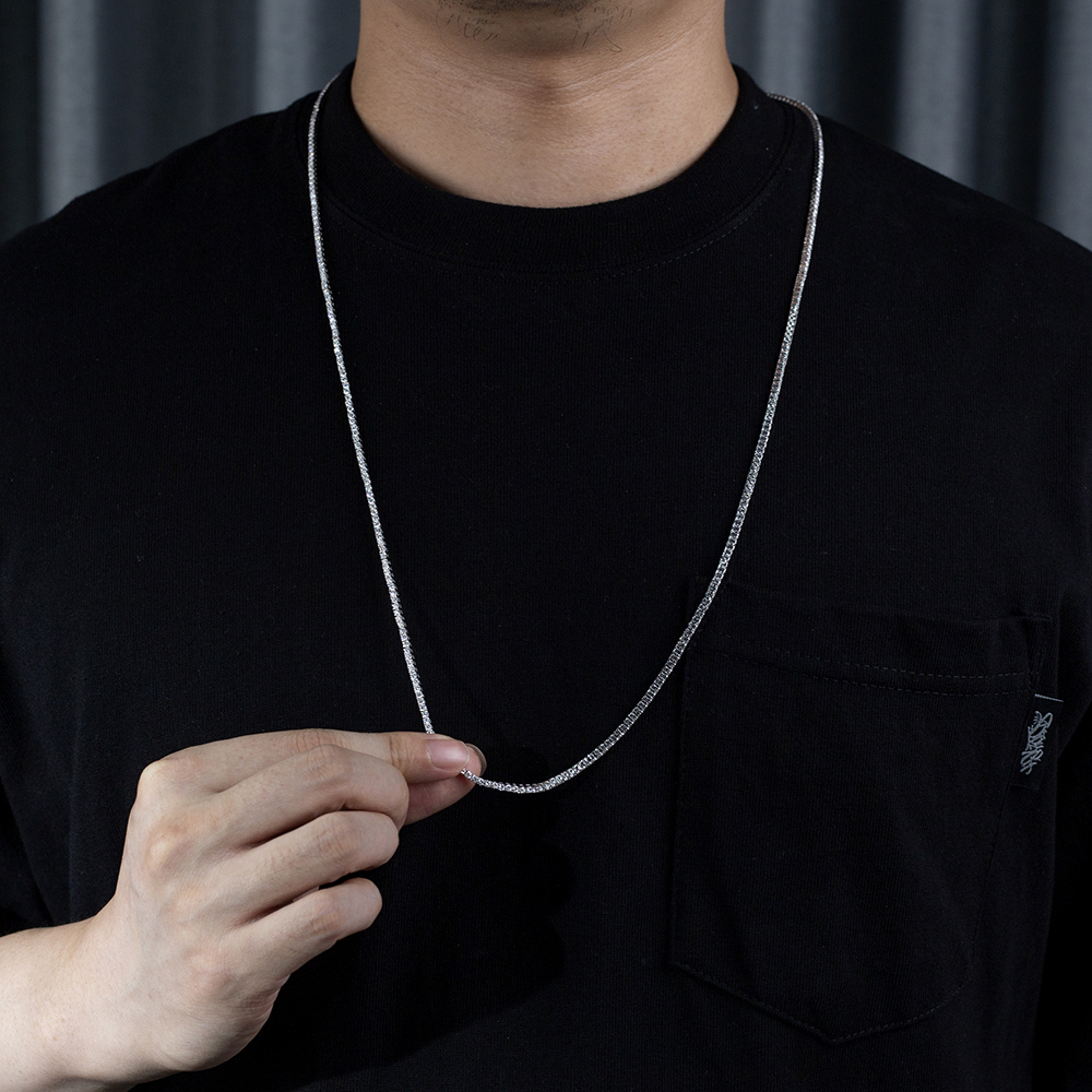 MSN-837 Luxury Tennis Chain Iced Out Lab Diamond Necklace | Messi Alahas 6