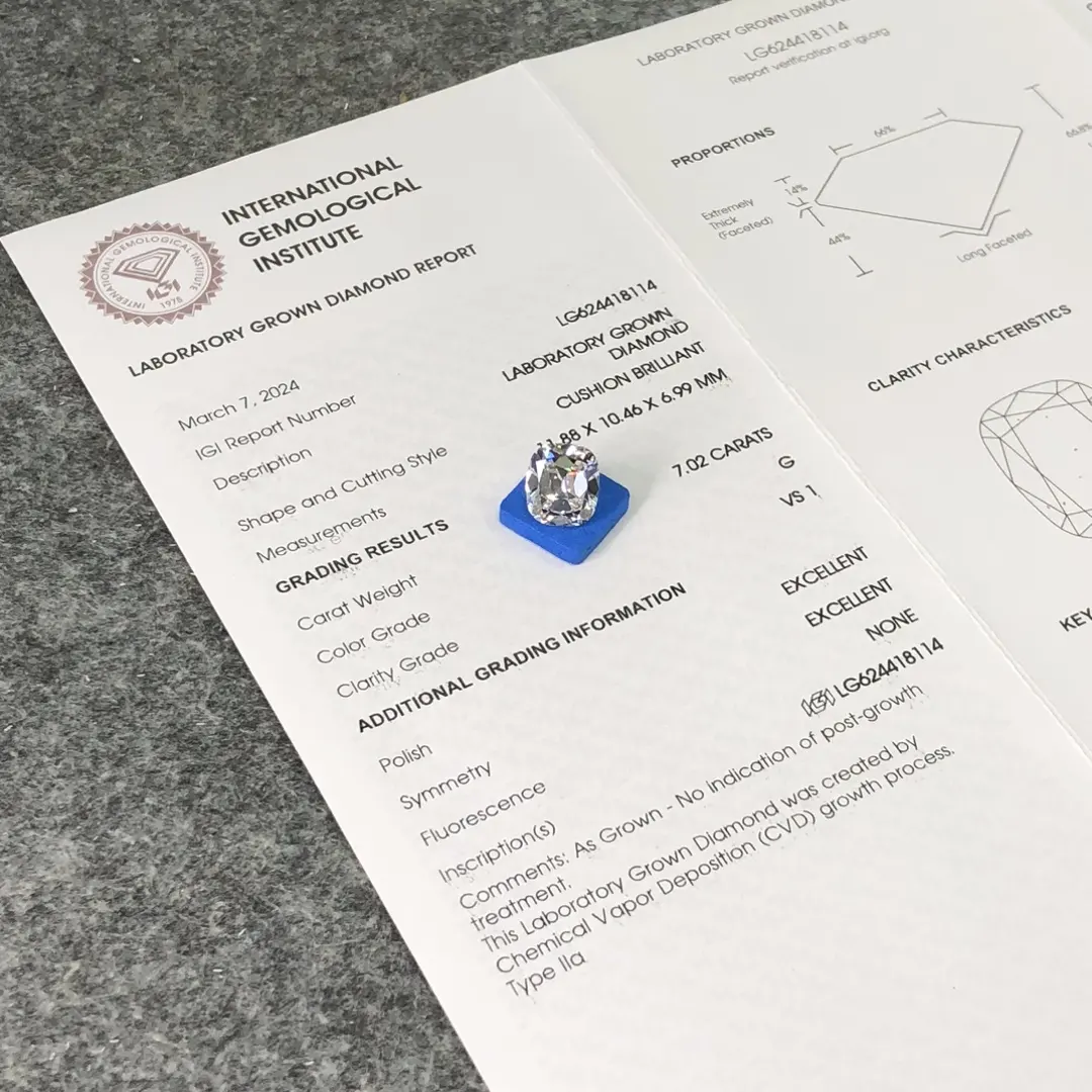 IGI Certified Fancy Shape Lab Diamonds 6