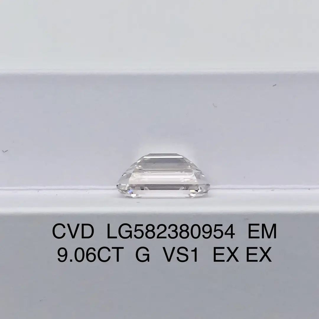 Lab Grown Diamond Emerald CVD 9.06CT G VS1 - Messi Jewelry Exquisite Diamond 2