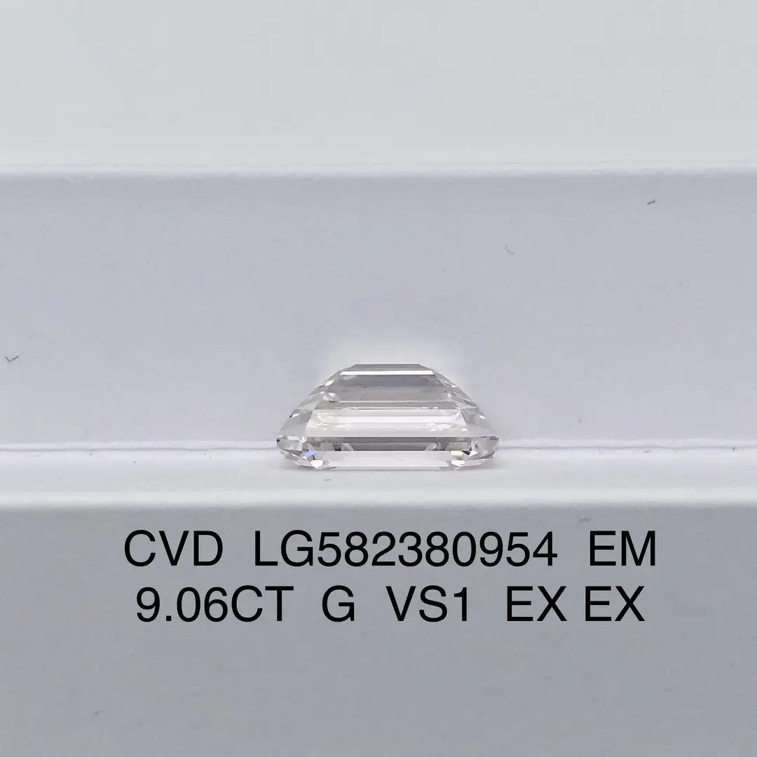 Lab Grown Diamond Emerald CVD 9.06CT G VS1 - Messi Jewelry Exquisite Diamond 2