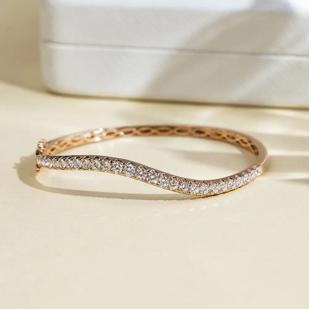 Messi Jewelry MSB-633 Lab Grown Diamond Bangles Accetta Personalizza 1