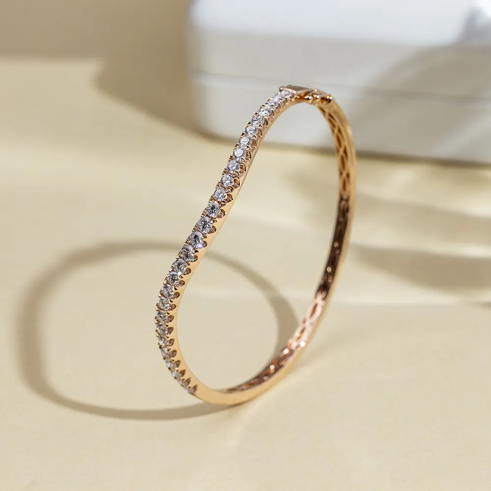 Lab Grown Diamond Tennis Bracelet by Messi Jewelry 6