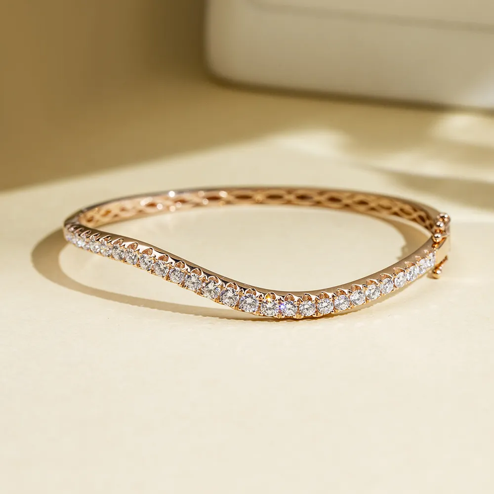 Lab Grown Diamond Tennis Bracelet by Messi Jewelry 7