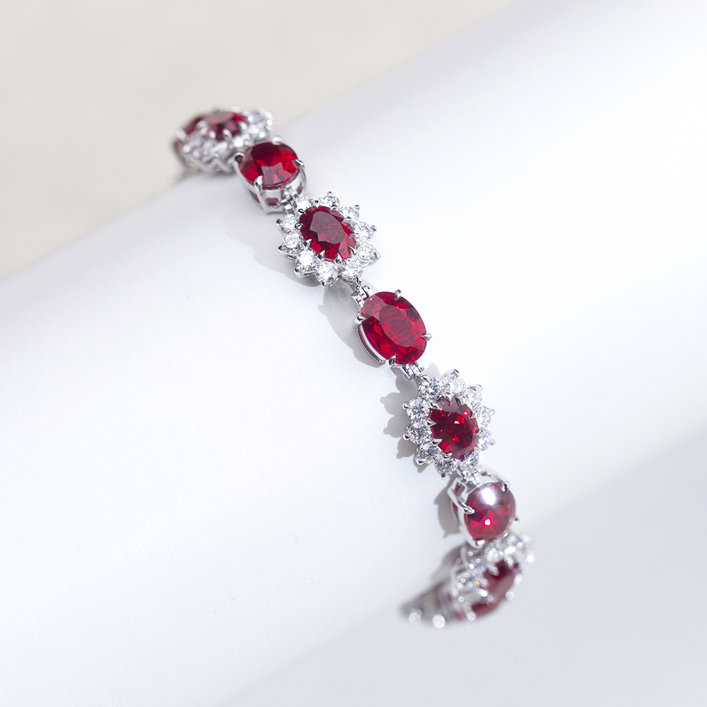 Messi Alahas MSB-621 Lab Gitubo nga Gemstone Ipasibo ang 9K/10K/14K/18K nga pulseras 11