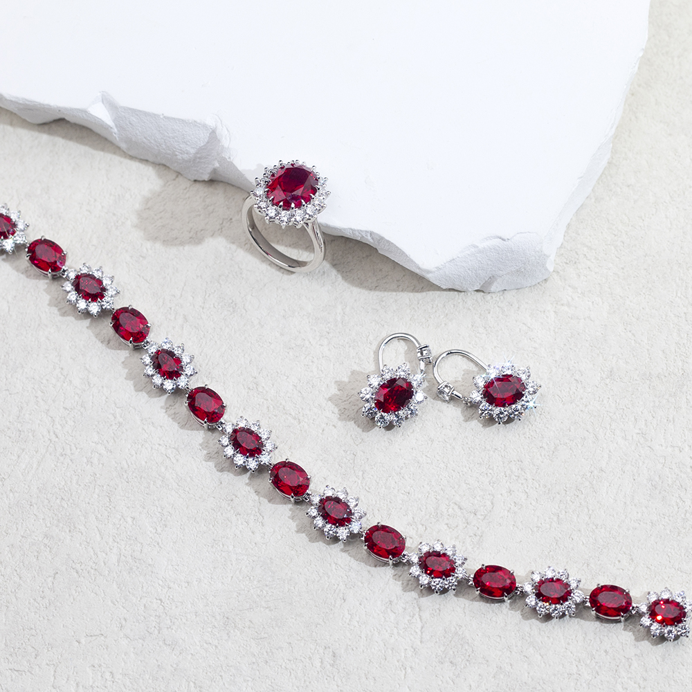 Messi Alahas MSB-621 Lab Gitubo nga Gemstone Ipasibo ang 9K/10K/14K/18K nga pulseras 10