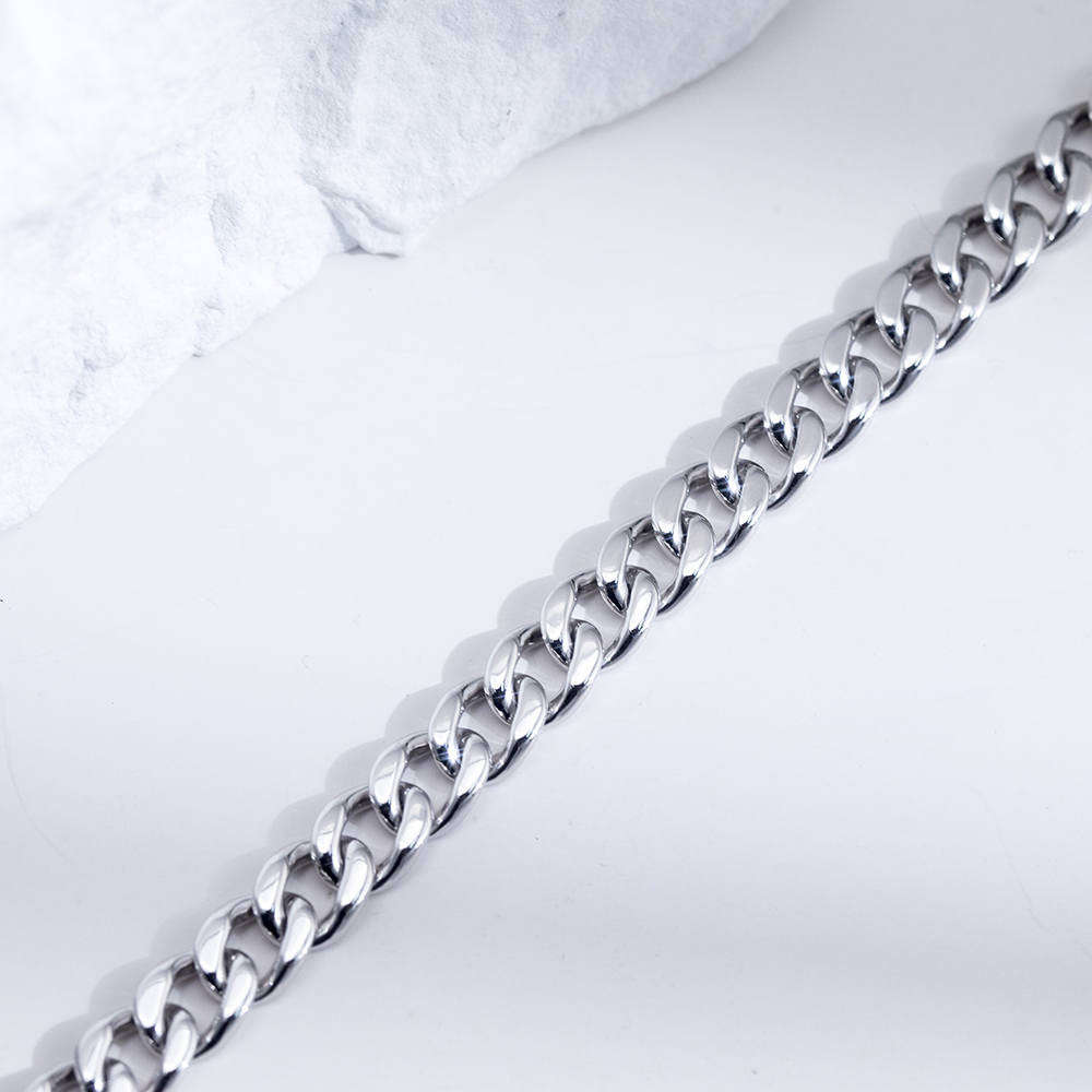 Messi Jewelry MSB-620 Customize Hip Hop Cuban Link Bracelet 9k/10k/14k/18k 10