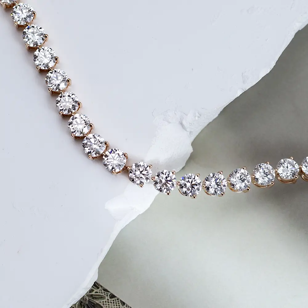 Customize Lab Grown Diamond Tennis Bracelet - Messi Jewelry 4