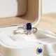 Lab Grown Sapphire 18K Ring - Messi Jewelry 2