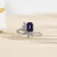 Lab Grown Sapphire 18K Ring - Messi Jewelry 4