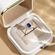 Lab Grown Sapphire 18K Ring - Messi Jewelry 5