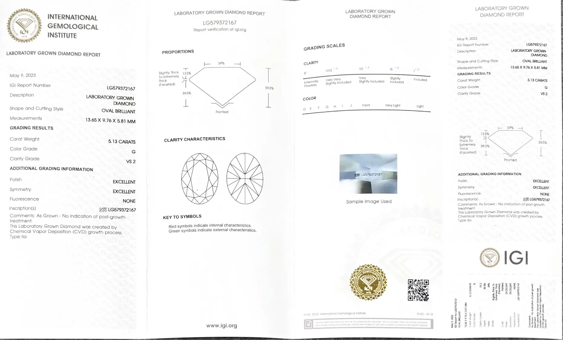 5 Carat Lab Grown Diamond - IGI Certified 2