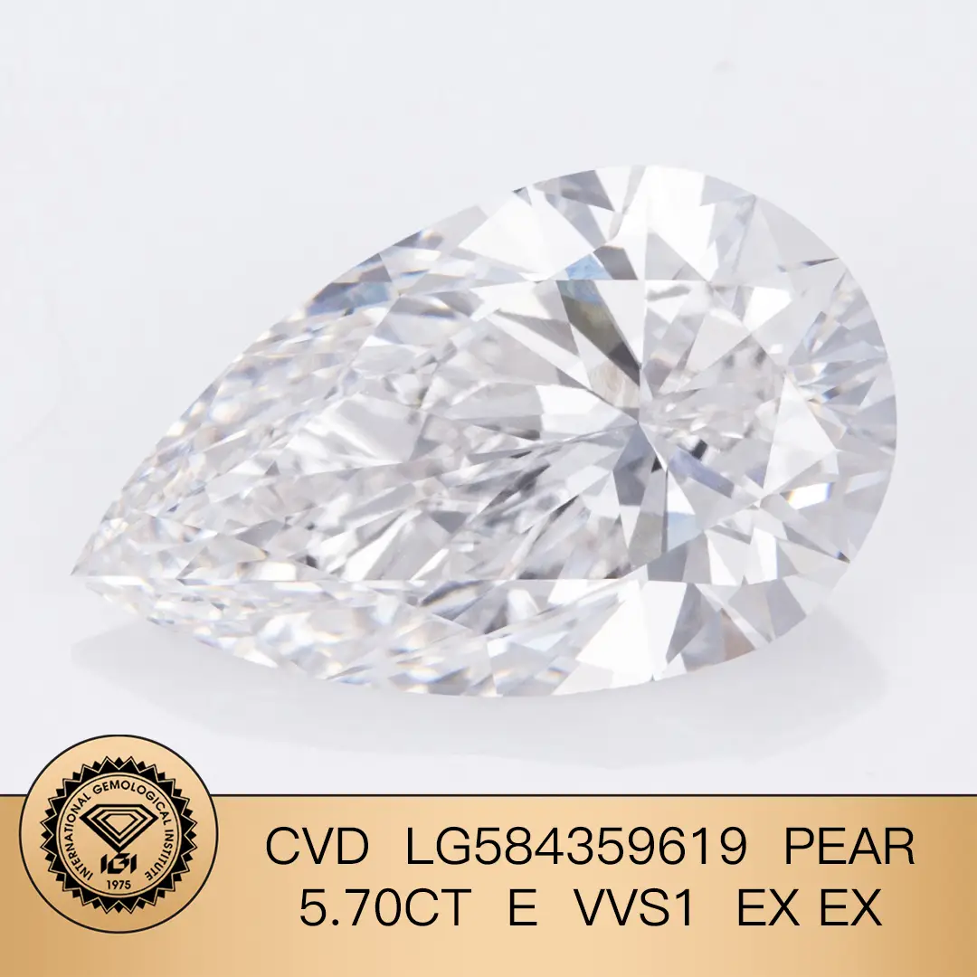 IGI PERE 5.70CT E VS1 Lab Grown Diamond Ex CVD LG584359619 | Gioielli Messi 1