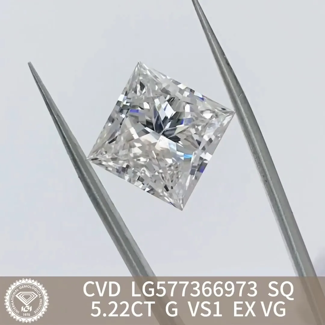 Diamond da laboratorio Cut Princess Cut IGI - dimensioni personalizzabili 5