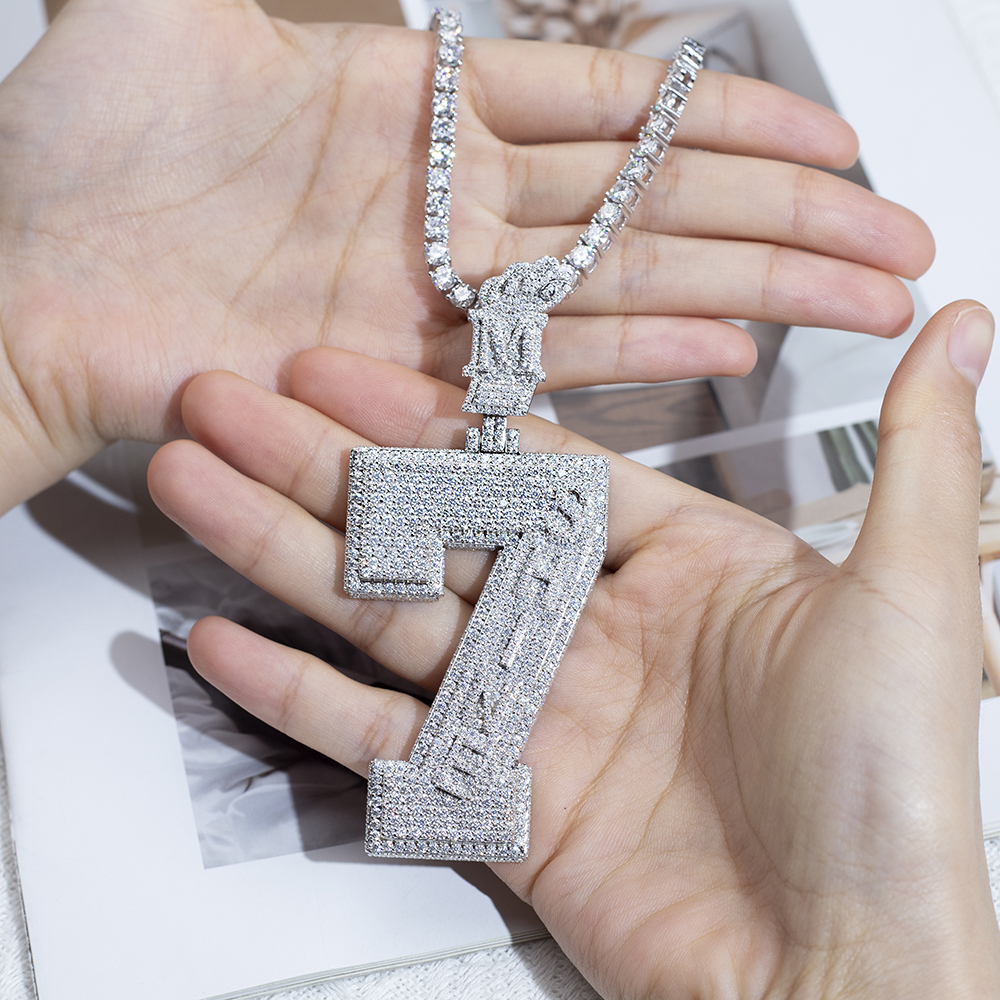 MSN-842  moissanite 925Sliver Pendant Necklace - Messijewelry 13