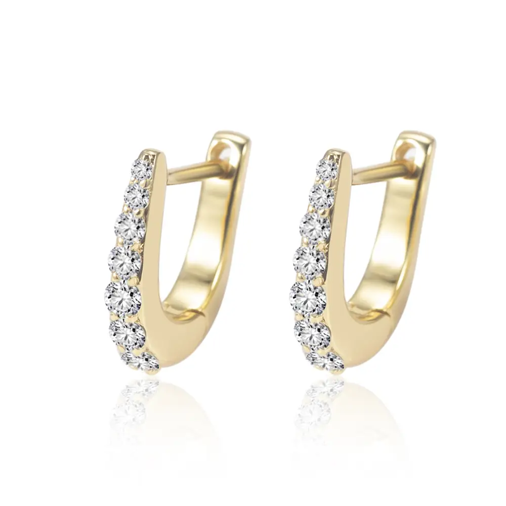 MSE -773 18K White Gold Lab Grown Diamond Orecchings Stullo - Gioielli Messi 1