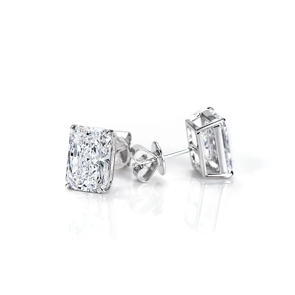 MSE -776 RADIAnt Cut Lab Crown Diamond Orecchine Gioielli a forma di fantasia - Gioielli Messi 1