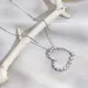 Customize Heart Shape 18K Gold Lab Diamond Necklace 2