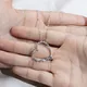 Customize Heart Shape 18K Gold Lab Diamond Necklace 5
