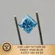 Customize Cut Princess 3.07CT VS1 Lab Grown Blue Diamond - Messi Jewelry 5