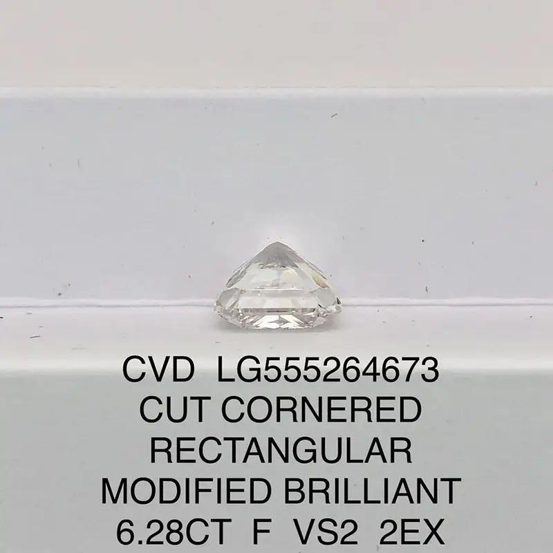 6.28CT Cushion Cut Lab Diamond by Messi Jewelry 3