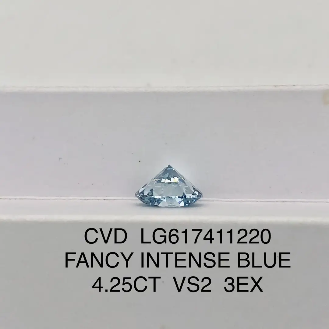 Lab Grown Diamond 4.25CT VS2 Fancy Blue - Christmas Gift 7