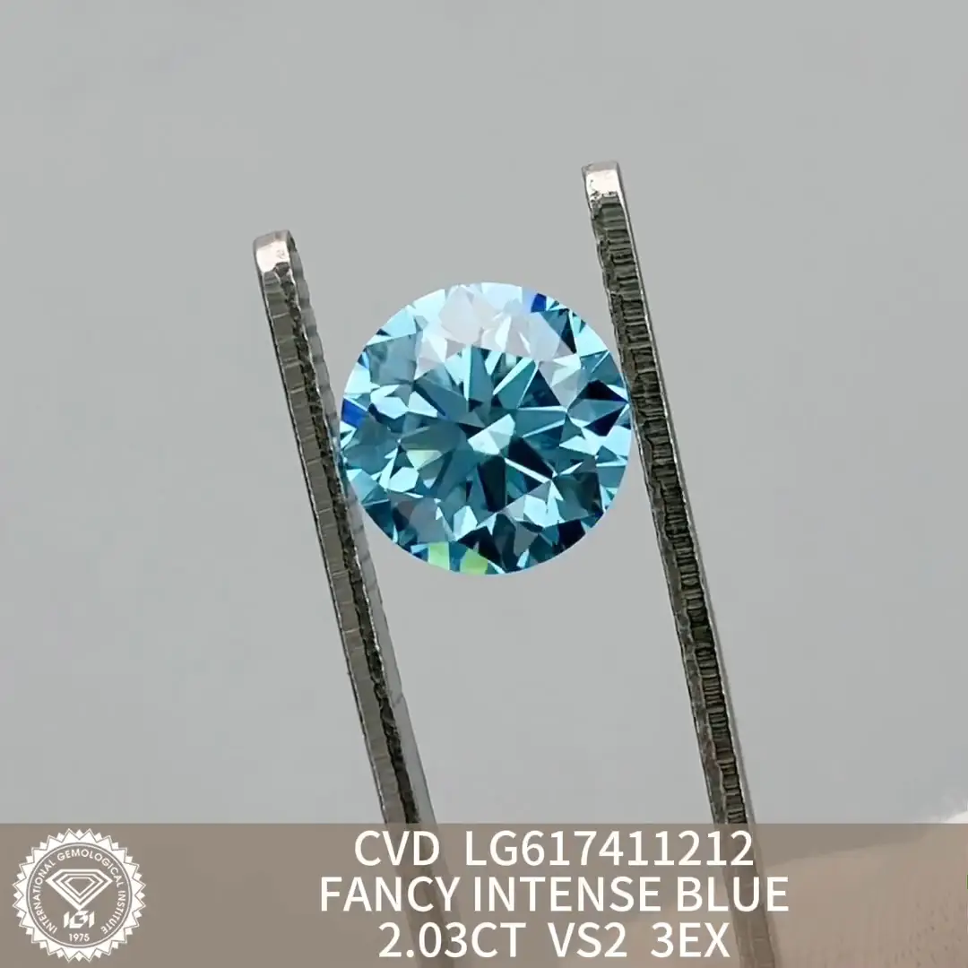 4ct Round Lab Grown Diamond IGI Certified 6