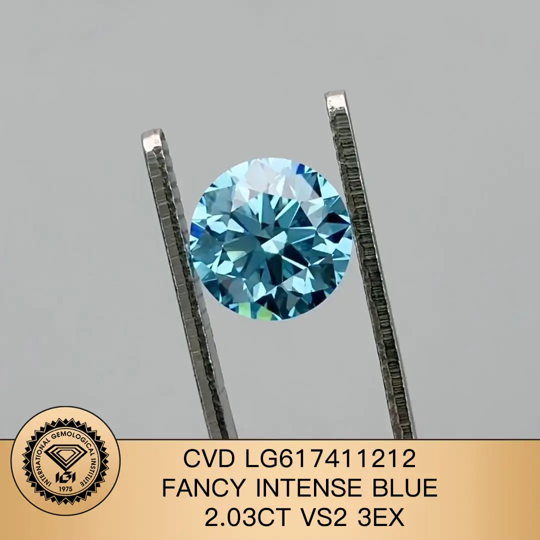 4ct Round Lab Grown Diamond IGI Certified 5