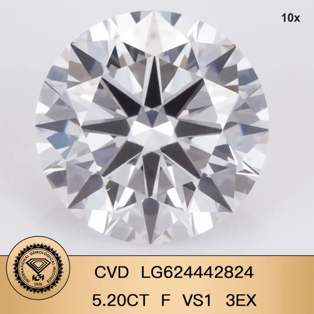 CVD LG624442824 5.20CT F VS1 3EX 1