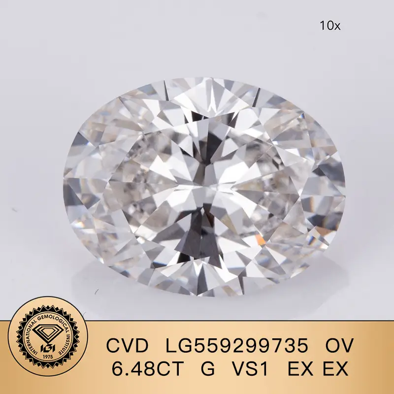 실험실 자란 다이아몬드 Igi ov 6.48ct g s1 ex ex cvd lg559299735 1