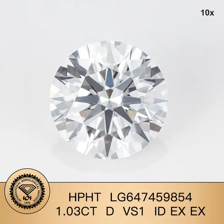 MIGLIORE HPHT 1.03CT D VS1 ID EX EX LAB Diamond Fornitore LG647459854 | Gioielli Messi 1