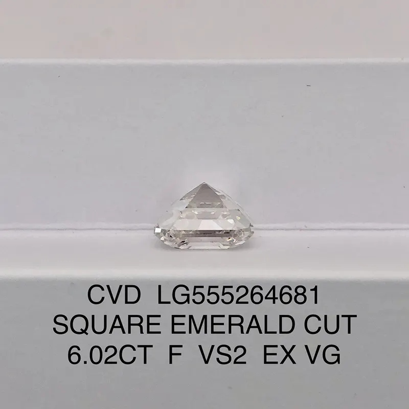 6.02CT Square Emerald Lab Diamond - Professional Customization 5