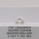 3CT F VS1 Lab Diamond Square Cushion Ring 4