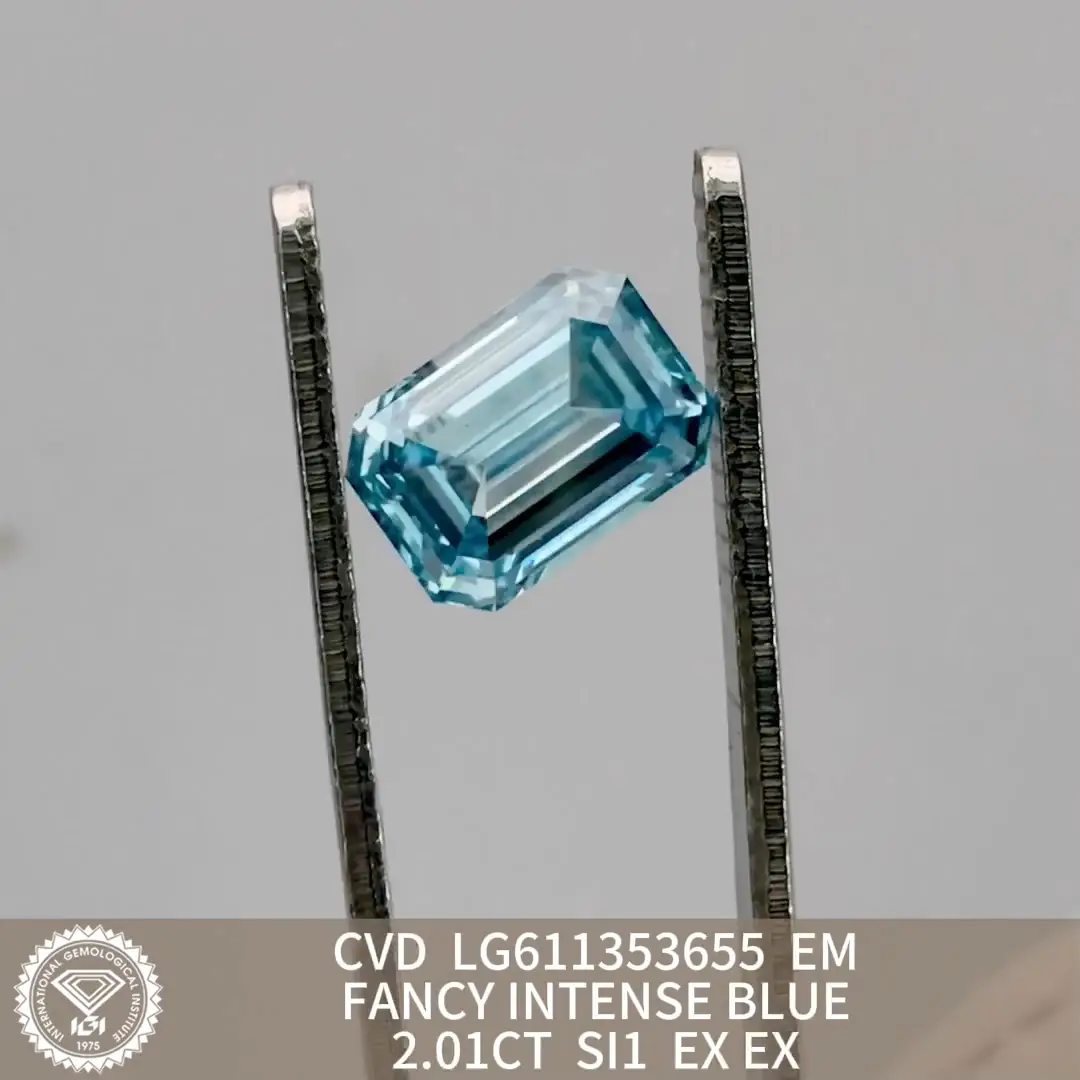 Blue Lab Diamond Collection - IGI Certified, Various Shapes & Sizes 4