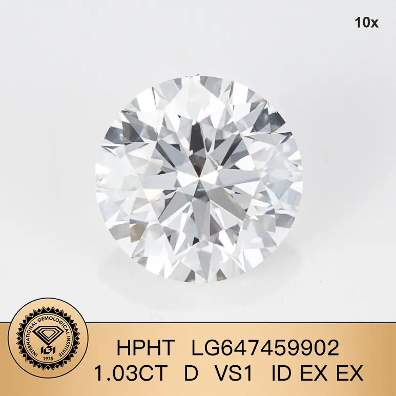 Diamond HPHT sciolto 1.03ct d vs1 id ex lg647459902 | Gioielli Messi 1