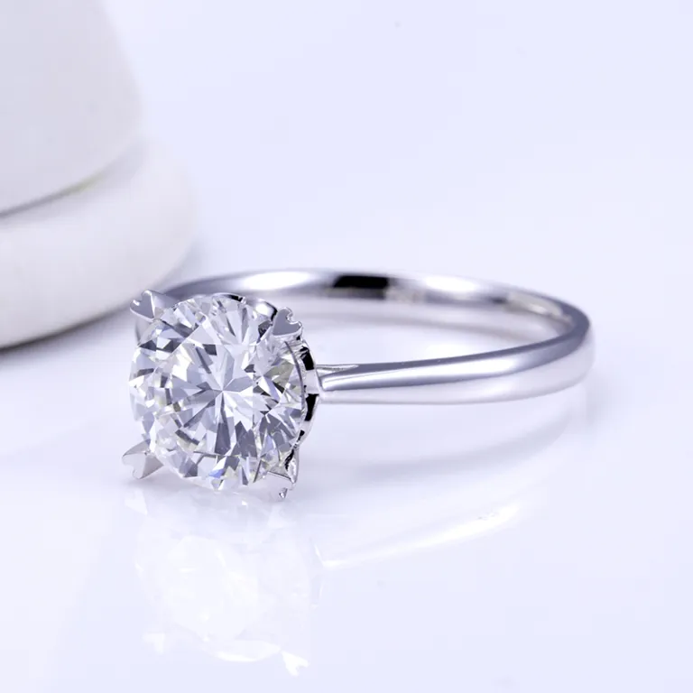 One Carat Lab Grown Oval Diamond Engagement Ring