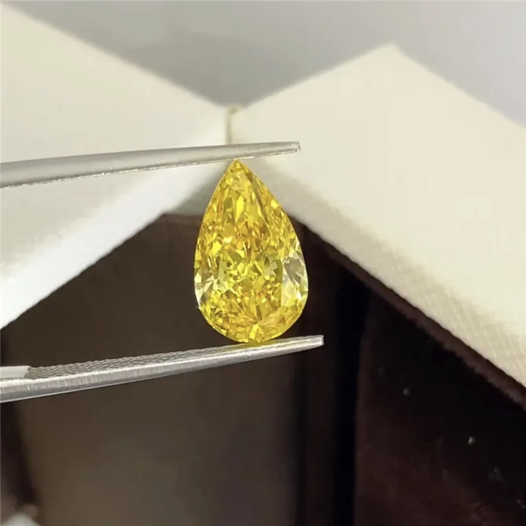 Pear shape CVD HPHT Diamond