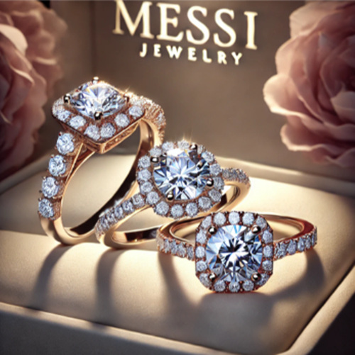Lab-Grown Diamond Engagement Ring-Messi Jewelry