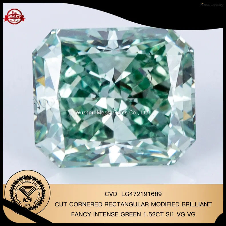 IGI Certified Lab-Grown Green Diamonds 0.3-10 ct - Daily Updates Available 1