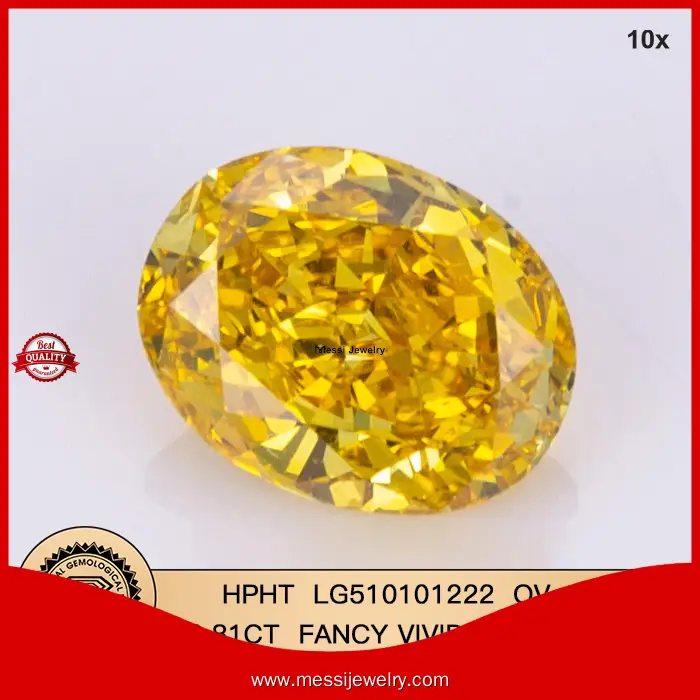 0.3-10 ct Lab Grown Yellow Diamond, Daily Updated List, IGI Certified 1