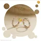 Messi Jewelry MSE-781 Lab Diamond Rose Gold Earrings 1