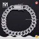 925 Sterling Silver Moissanite Cuban Chain Bracelet - Stable and Stylish 1