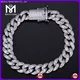 925 Silver Moissanite Cuban Chain Bracelet - Stable & Stylish 1