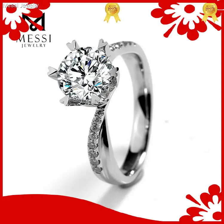 14K 18K Gold Dragon Fire Moissanite Ring - Messi Jewelry 1