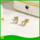 Lab Diamond 18K Yellow Gold Earrings | HD Photos | IGI Certified 1