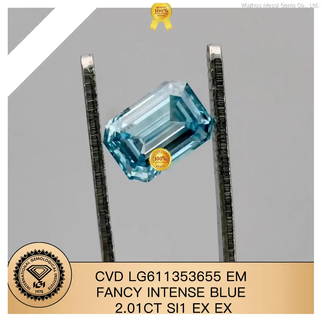 Blue Lab Diamond Collection - IGI Certified, Various Shapes & Sizes 1
