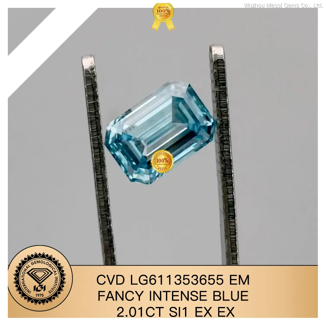 Blue Lab Diamond Collection - IGI Certified, Various Shapes & Sizes 1