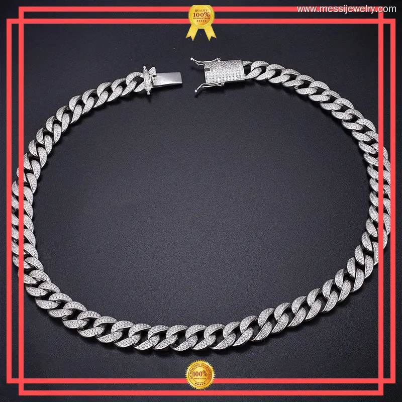 925 Silver Moissanite Diamond Tennis Necklace Chain - Fine Alahas 优化 Fine Alahas Necklace - 925 Silver Handmade Moissanite Ice Out Bling Tennis Necklace Chain 1