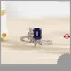 18K Lab Grown Sapphire Ring - Messi Jewelry 1